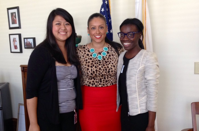 Rocio and Ericka with Nury Martinez